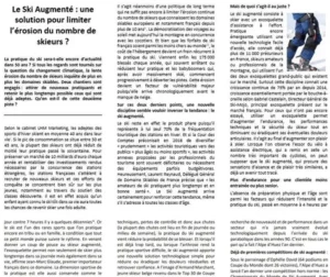 Article ski augmenté