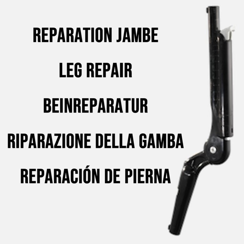 Réparation jambe : échange avec jambe reconditionnée