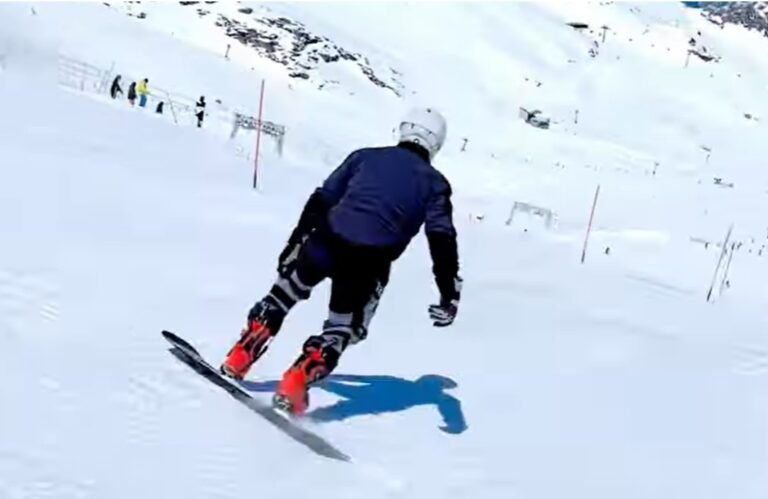 Le Ski~Mojo soulage aussi les genoux des snowboardeurs