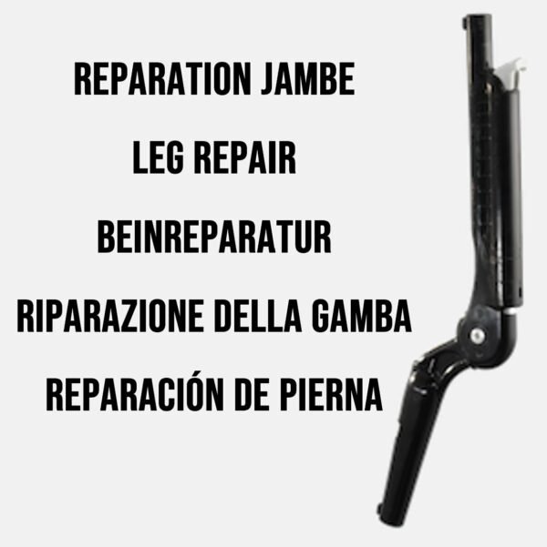Réparation jambe : échange avec jambe reconditionnée